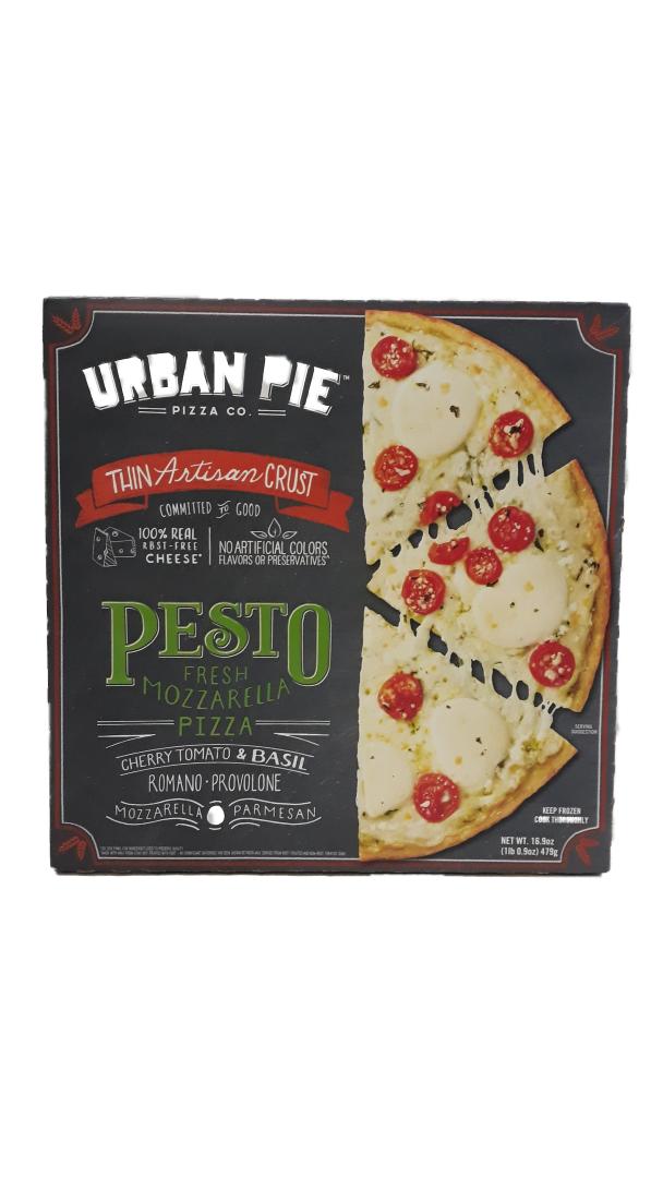 Pizza Pesto Fresh Mozzarella Thin Crust 16.9oz AF Req
